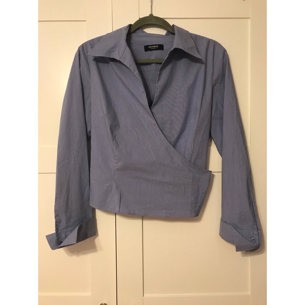 Cross Front Tie Blouse
